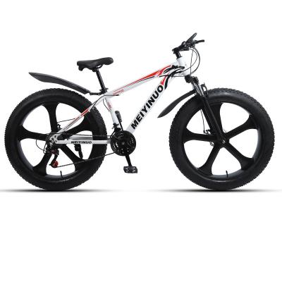 China Hot Selling MTB Snow Bike Sports Fat Bike Downhill Snow Bike Five Wheel Cheap Adult Bicycle 26 Inch Fat Tire for sale