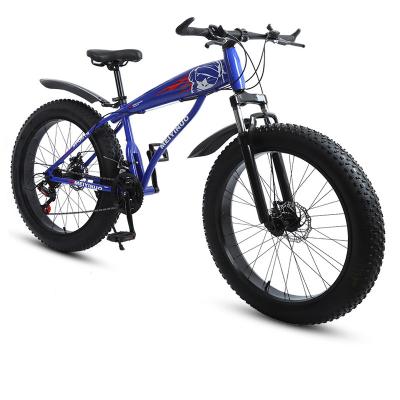 China Steel 26 4.0 carbon fat bike for men 21 speed full suspension mountain bike fatbike fat/popular fat bike for sale