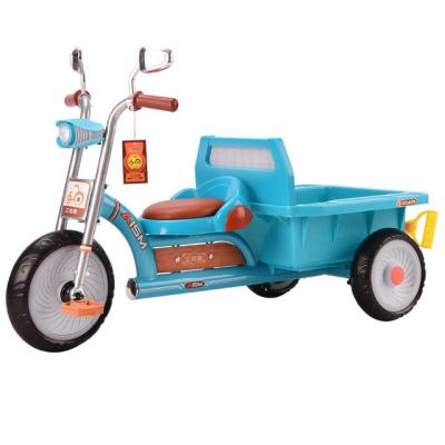 China Manufacturer high quality wholesale best price LED headlight hot sale child tricycle/baby pedal cars for children/kids tricycle with storage baske for sale