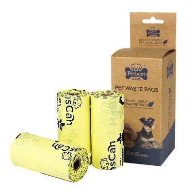 China Small Animals Customize Disposable Eco Friendly Biodegradable Color Poo Bags Poop Bag for sale