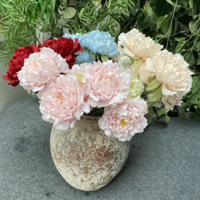 China nature wholesale real flowers stem peony hydrangea flowers for wedding decoration for sale