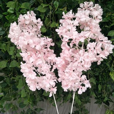 China Simple Beautiful Cherry Blossom Branch Cherry Blossoms Wholesale Artificial Colorful Cherry Blossom Flower For Wedding Indoor Outdoor Decoration for sale