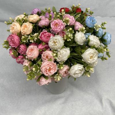 China Fashional Artificial Flowers Real Touch Decorative Flower High Quality Peony Artificial Silk Flower For Wedding Hotel Home Decoration for sale