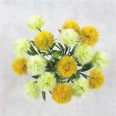 China Eco-friendly Artificial Dandelion Flowers Artificial Dandelion Stalks Plants Bouquet Shrubs Brushes Plant Fake Dandelion for sale