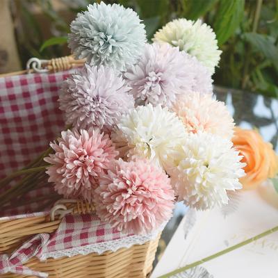 China Eco-friendly high quality hand made artificial dandelion silk flower with flower decoration for sale