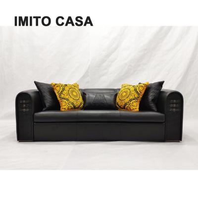 China Stunning Extended Italy Living Room Sofa Set Designs/Sofa Set Home Furniture Modern Luxury Leather Sofa Couch for sale