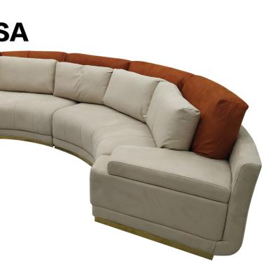 China Corner Sofa Customized High End Italian Luxury Furniture Corner Living Room Sofa for sale