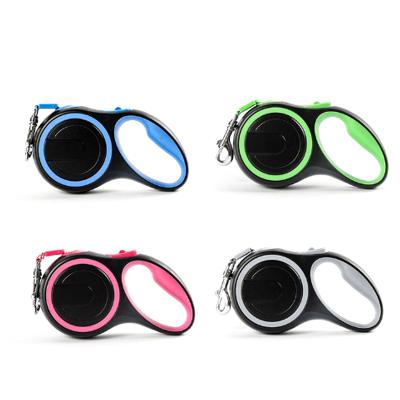 China Durable Pet Collars and Leashes Pets Automatic Pull Rope Dog Device Contraction Chain suppliesPet Leashes for sale