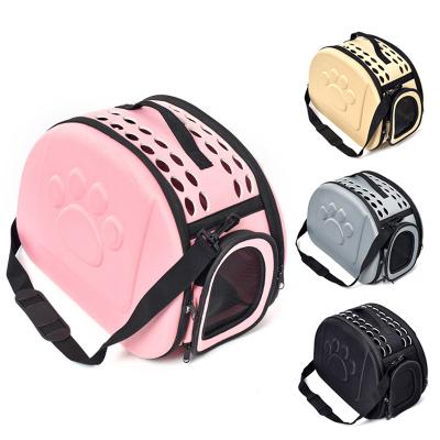 China Stylish Cross Ventilated Foldable Portable Dog Bag Cat Sustainable Pet Supplies Pet Cart for sale