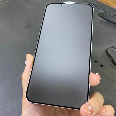 China High Quality Anti-fingerprint Tempered Glass 2.5D 9H Spy Privacy Screen Phone Protector For iPhone 12 13 Pro Max for sale