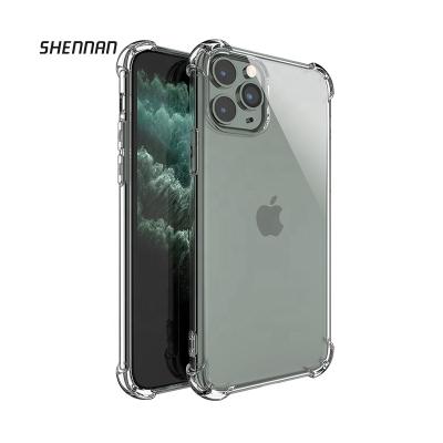 China Free Sample TPU Cheap Soft Case Shockproof Clear Clear Back Cover Cell Phone Case For iPhone 11 12 13 pro max for sale