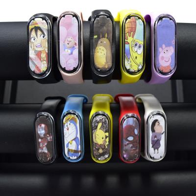 China Factory Wholesale M3 Day/Date Cartoon LED Sticker Eelectronic Watch Fashion Contact Waterproof Led Digital Watch for sale