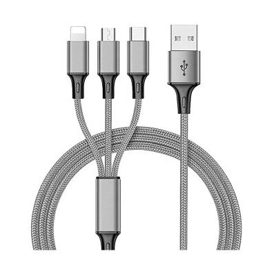 China Isolated; Low tension ; coaxial; Electrical OEM 3 in 1 Fast Charging USB Cable with Custom Packing Service for sale