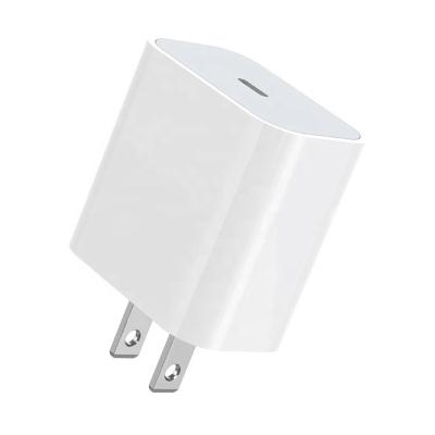 China High Quality Mobile Phone PD 18W 20W Charger With Type C Power Adapter USB Fast Charger for sale