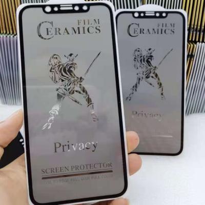 China Factory Direct Sale Privacy Antispy /Anti Proof Phone Screen Protector Matt Ceramic Privacy Film for sale