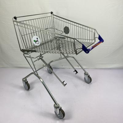 China O carrinho de mão para o transporte deficiente do mantimento do trole da compra do supermercado pode logotipo customizável à venda