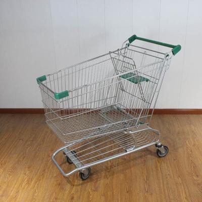 Cina 210L Durable Rolling Trolley Hot Selling Metal Shopping Trolley in vendita