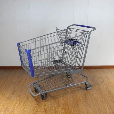 China 240L Convenience Store China Grocery Carts American style Supermarket Shopping Trolley en venta