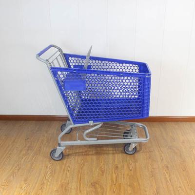 중국 165L Hot Selling Durable America Style China Plastic Shopping Carts 판매용