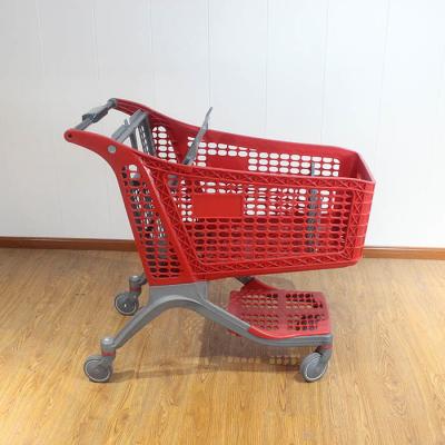 China 175L Gran capacidad Nuevo carrito de supermercado puro Carritos de compras de plástico en venta