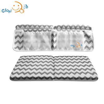 China Sustainable Bathroom Supplier Non-Slip Curved Bath Kneeler Pad With Elbow Rest 4 Pcs 6 Suction Cups Mats for sale