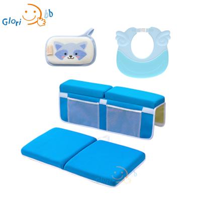 China Color Viable Design Customer Baby Bath Kneeler Waterproof Pad Mat Set for sale