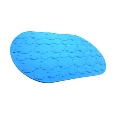 China Viable Cute Fish Silicon Non-Toxic Non-Slip Baby Bathtub Baby Bath Mat for sale