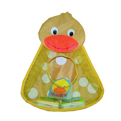 China Factory direct viable duck shape kids bath toys storage organizer for bathroom for sale