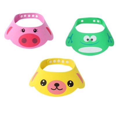 China Stocked Toddler,Baby,Kids,Kids Adjustable Bath Shade Cartoon Shampoo Shower Bathing Protective Cap for sale