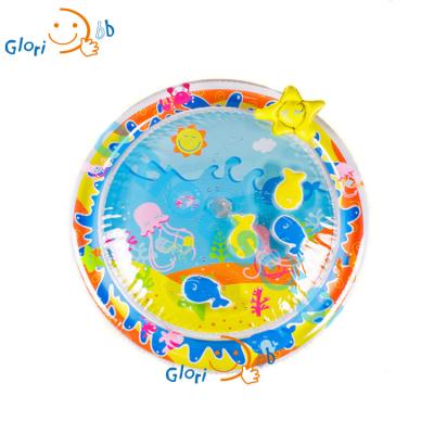 China Non-Toxic Best Gift Baby Inflatable Water Game Summer Crawling Floating Mat for sale