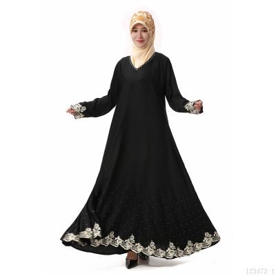 China Islamic Fashion Open Front Kimono Arabic Style Dubai Abaya Muslim Clothing Latest New Designs Modest Muslimah Styling 2021 embroidery cardigan for sale