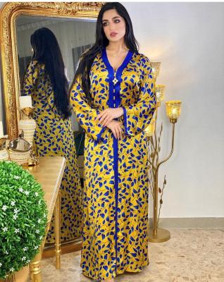 China muslim clothing kaftan factory Anti-wrinkle arabic dress high quality islamic jalabiya long embroider Eid al Fitr dresses For Women Maxi for sale