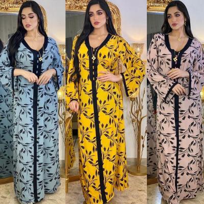 China High Quality Dubai Arabic Jalabiya Abaya Clothing Muslim Islamic Kaftan Scarf Anti-wrinkle Embroider Long Dress For Women Maxi Dresses for sale