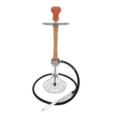 China Durable Classic High Quality Shisha Accessories Wooden Sheesha Hookah With Single Hose for sale