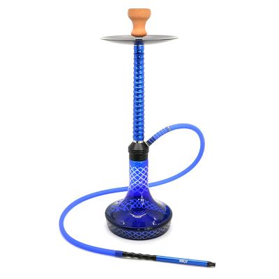 China Shisha Smoking Hookah Narguile Single Tube Fizzy Hubbly Hookah Set High Quality Aluminum German Nargile Chicha for sale