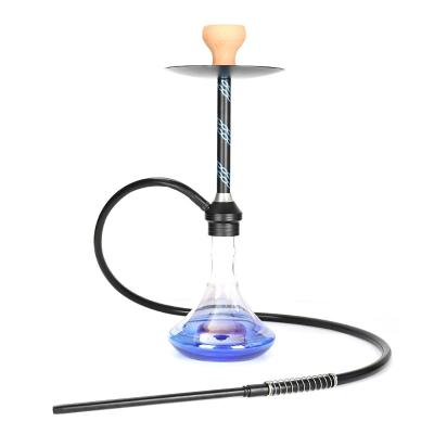 China Smoking Narguile Narguile Factory Stock Narguile OEM ODM Shisha Aluminum German Hookah With Single Hose for sale