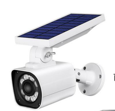 China Garden Solar Power Simulation Darkroom Induction Mock LED Wall Light Lamp Motion Sensor CCTV Solar Powered Security Camera for sale