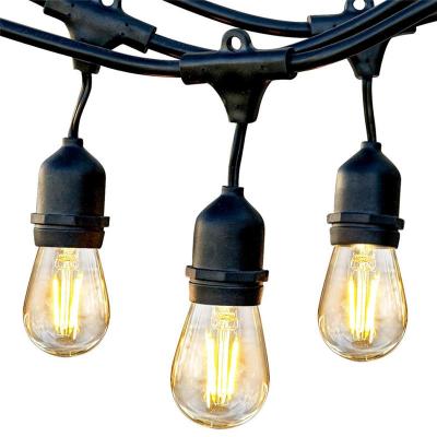 China Weatherproof E26 E27 Sockets 15PCS 1.5W S14 Outdoor Waterproof Decorative Bulbs String Lights For Garden for sale