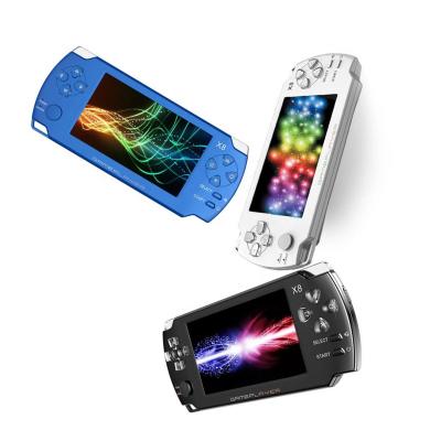 China Support WAV X8 Touch Screen Video Game Console 32 Bit 8GB Portable Handheld Game Console 4.3 Inch Handheld for sale