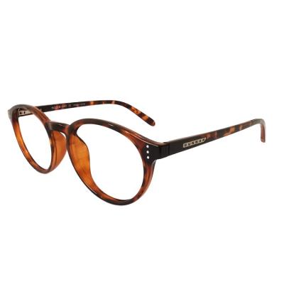 China New Slim Blue Flexible Plastic Reading Glasses Optical Frame Eyeglasses Round Light TR90 Frames Brown Optical HALF Glass Frame Men for sale