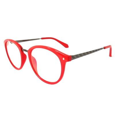 China 2021 Classic Red Injected Glass Reading-glass Optical Frames Xiamen Supplier Slim Spectacle OEM Glasses Frames Optical Glasses for sale