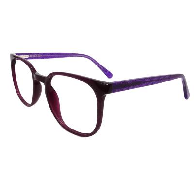 China For women transparent light blue reading glass eyewear anti acetate reading glasses frames purple acetate optical eyewear frames for sale