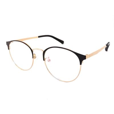 China Cheap Stylish Men Women Reading Glasses Ultralight Fashion Reading Glasses Round Monocle Frame Glasses Frames Optical Metal for sale