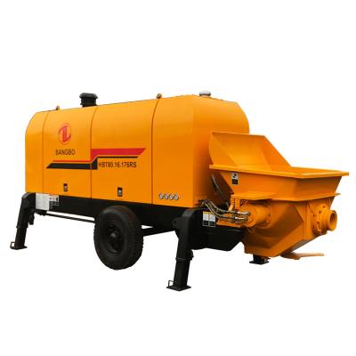 China 80CBM/H 16MPa Mini Concrete Mixer With Pump, Stationaire Concrete Pomp Te koop