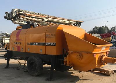 China 400M 115KW gebruikten Concrete Aanhangwagenpomp, de Opgezette Concrete Pomp van Sany Aanhangwagen Te koop