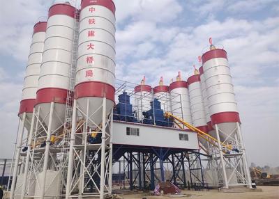 China sistema seco de procesamiento por lotes por lotes concreto del control automático de la planta de 90m3/H HZS90 en venta