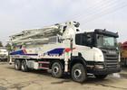 China Construction Works Zoomlion Used Concrete Trailer Pump Truck Medium Sized for sale