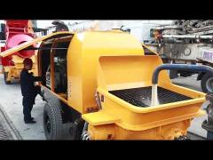 130M 80M3/H Concrete Pump Machine Stationary Hydraulic Orange