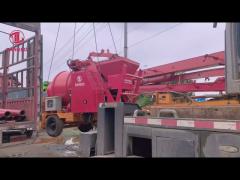 Delivery 8Mpa 40m3/H Concrete Mixer Machine With Pump Large Capacity