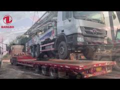 Zoomlion 47m mercedes benz Concrete Boom Pump , 47 Meter Concrete Pump